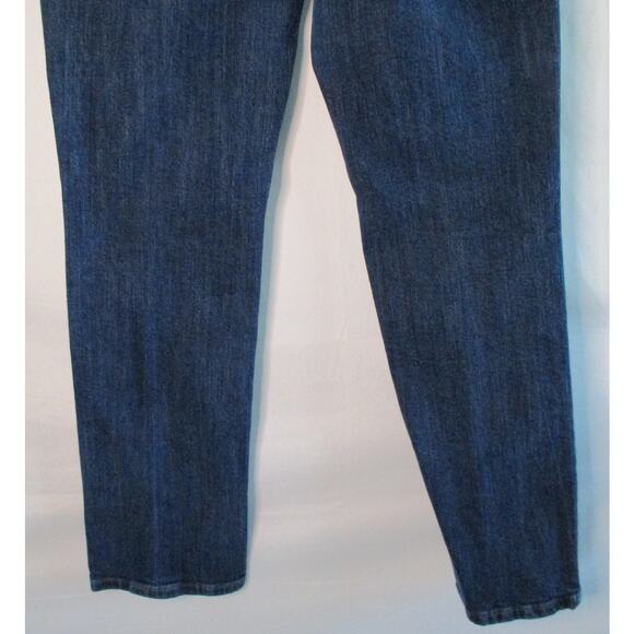 Levi's Women's 505 Straight Leg Mid Rise Dark Wash Blue Jeans Size 10 - Picture 6 of 11